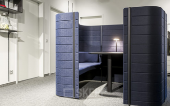 Abgeschirmter Bereich zum ruhigen Arbeiten am Königstorgraben