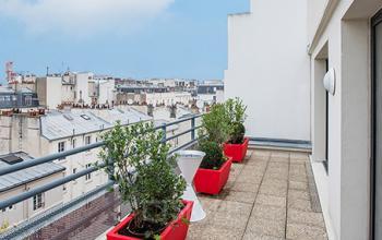 Balcon avec vue dans la Rue Cardinet