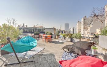 Toit terrasse sur lequel vous pourrez organiser un afterwork au boulevard Gouvion Saint-Cyr