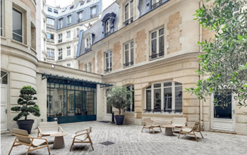 Espace extérieur pour rencontrer vos collègues au beau temps