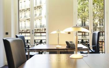Ce bureau privatif a été décoré avec goût au boulevard Malesherbes