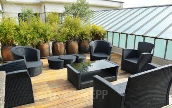 A furnished and plant-decorated terrace is one of the favourite places among the members of our community