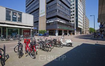 kantoorpand huren in centrum rotterdam met fietsenstalling