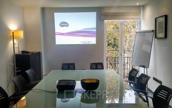 Esta sala de reuniones se puede alquilar en Paseo de las Delicias 1