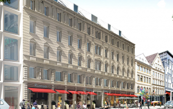 Beeindruckende Ansicht auf das Gebäude in Stuttgart Mitte