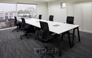 set up in an office space