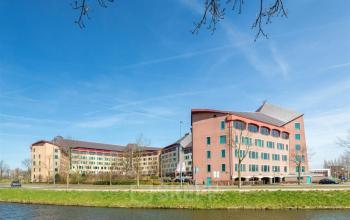 Exterior view of office building at Loire 104 - 206 in Voorburg, ideal for office space rental.