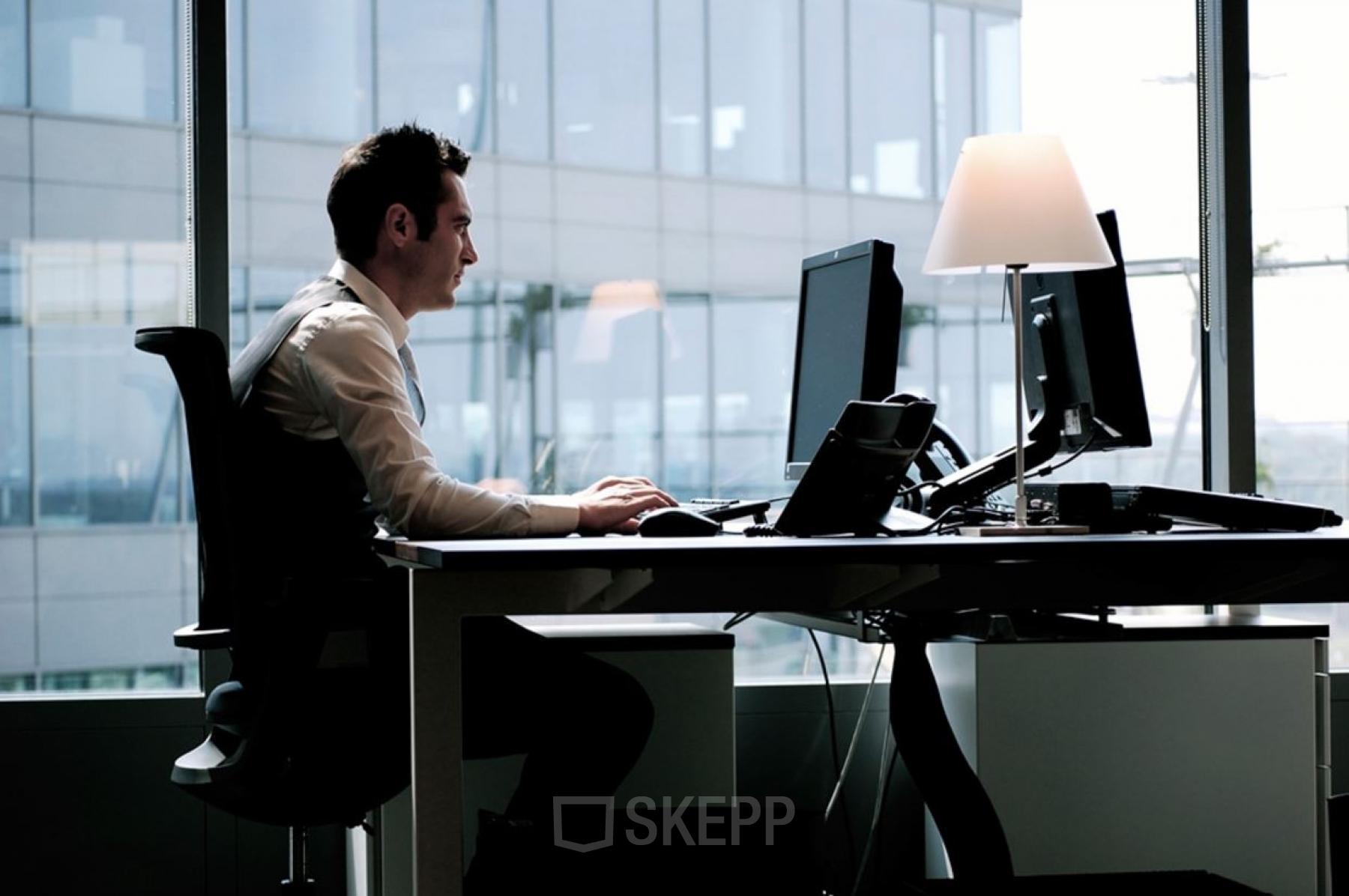 working at your own desk