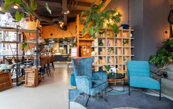 Inviting office space at Boerhaavelaan 40, Zoetermeer, featuring cozy seating and modern decor, perfect for an office space rental.