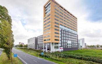 Exterior view of a modern office building at Louis Braillelaan 80, Zoetermeer, ideal for office space rental.