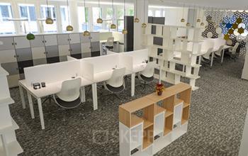 Helles Büro mieten in dem Bürogebäude in Zürich-Seebach