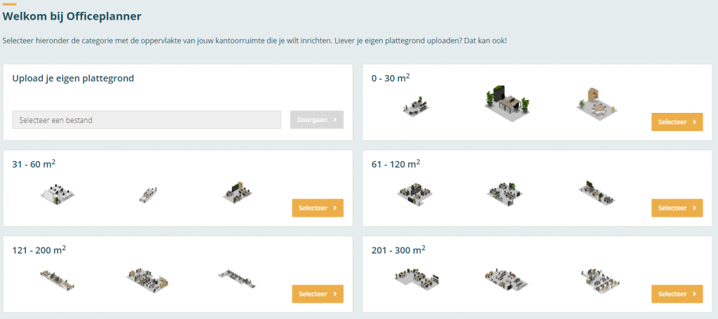 Richt je kantoorruimte in met Officeplanner